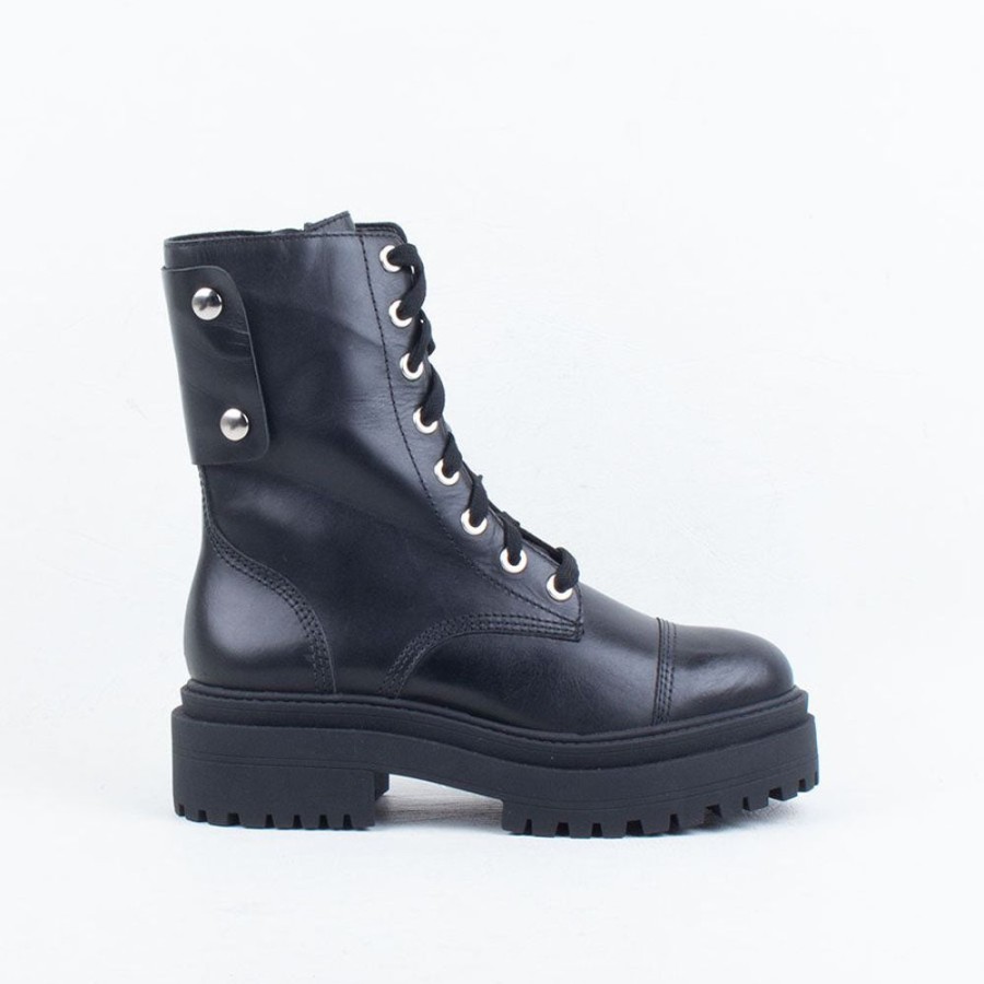 Women Carrano - Brazil Lace Up | Celine Boot Black