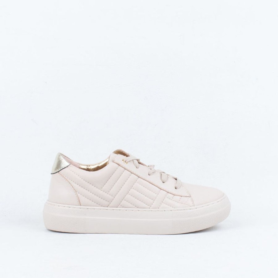 Women Gelato Lace Up | Zip Sneaker Vanilla