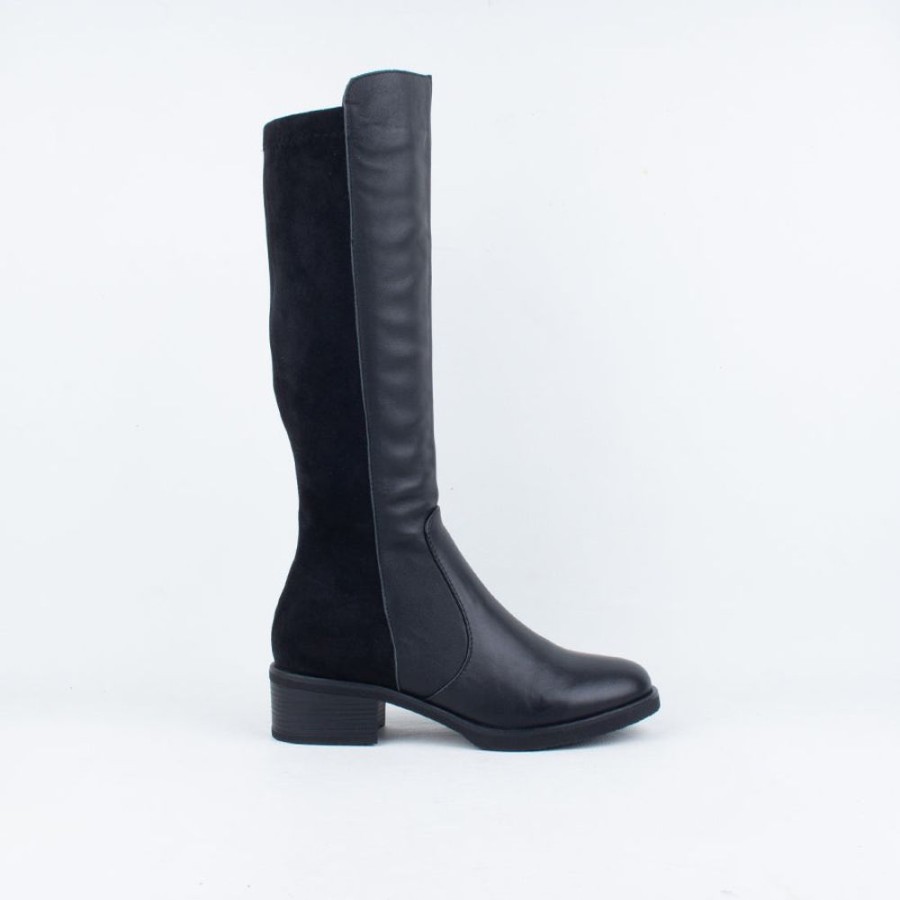 Women Bresley NZ Long Boots | Dolores Knee Boot Black