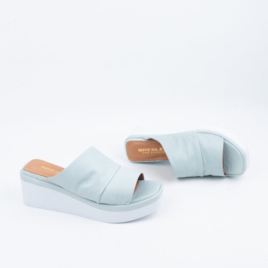 Women Bresley NZ Wedges | Soonas Slide Pale Mint