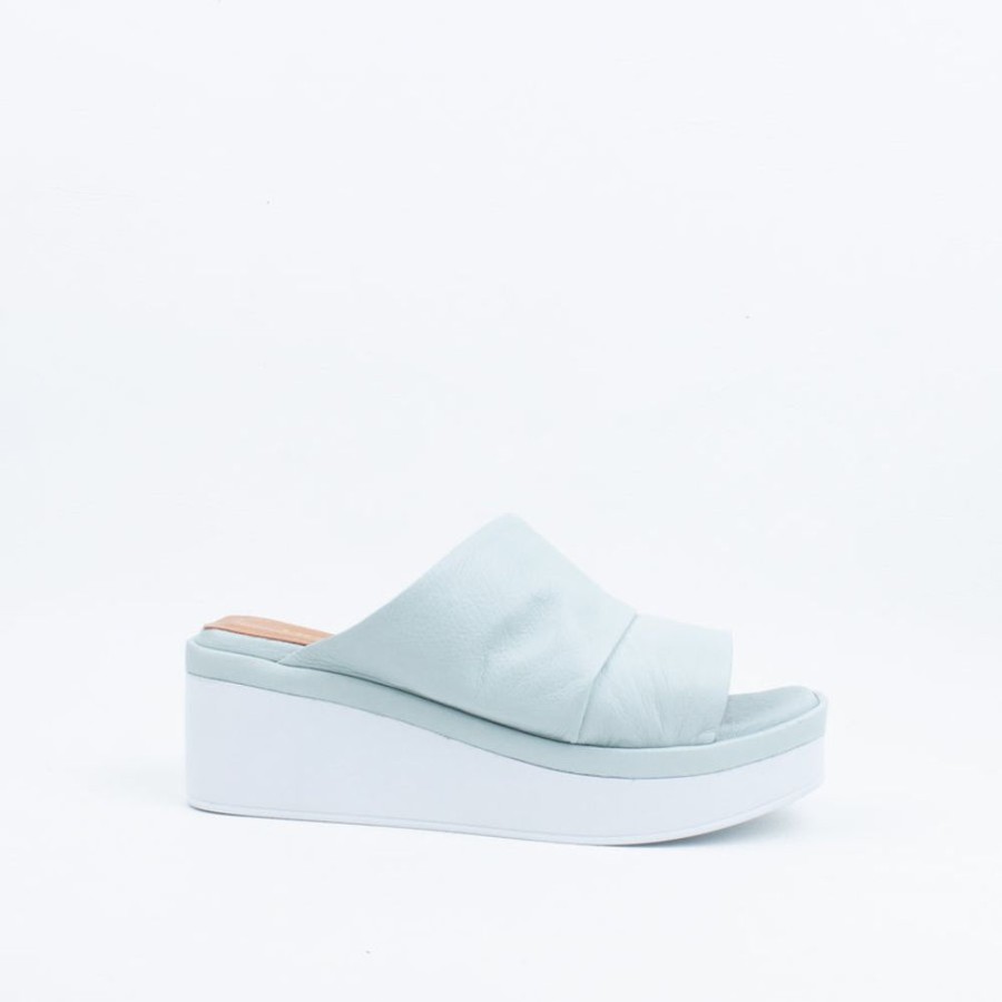 Women Bresley NZ Wedges | Soonas Slide Pale Mint