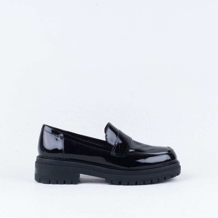 Women Mollini Loafers | Atlanta Loafer Black Patent