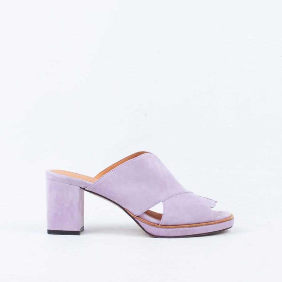 Women Bresley NZ Mule | Devan Heel Lilac Suede