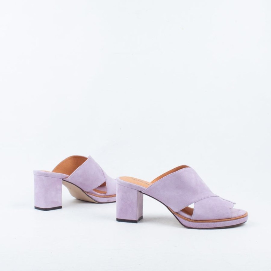 Women Bresley NZ Mule | Devan Heel Lilac Suede