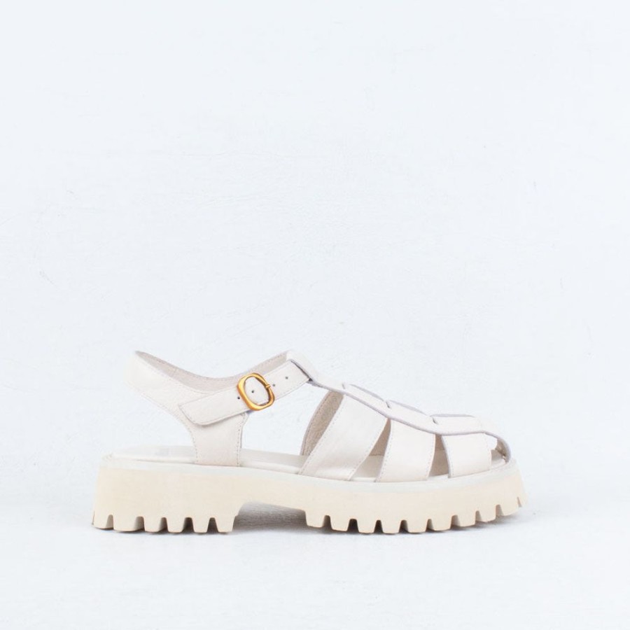 Women Mollini Flat | Skout Sandal Cream