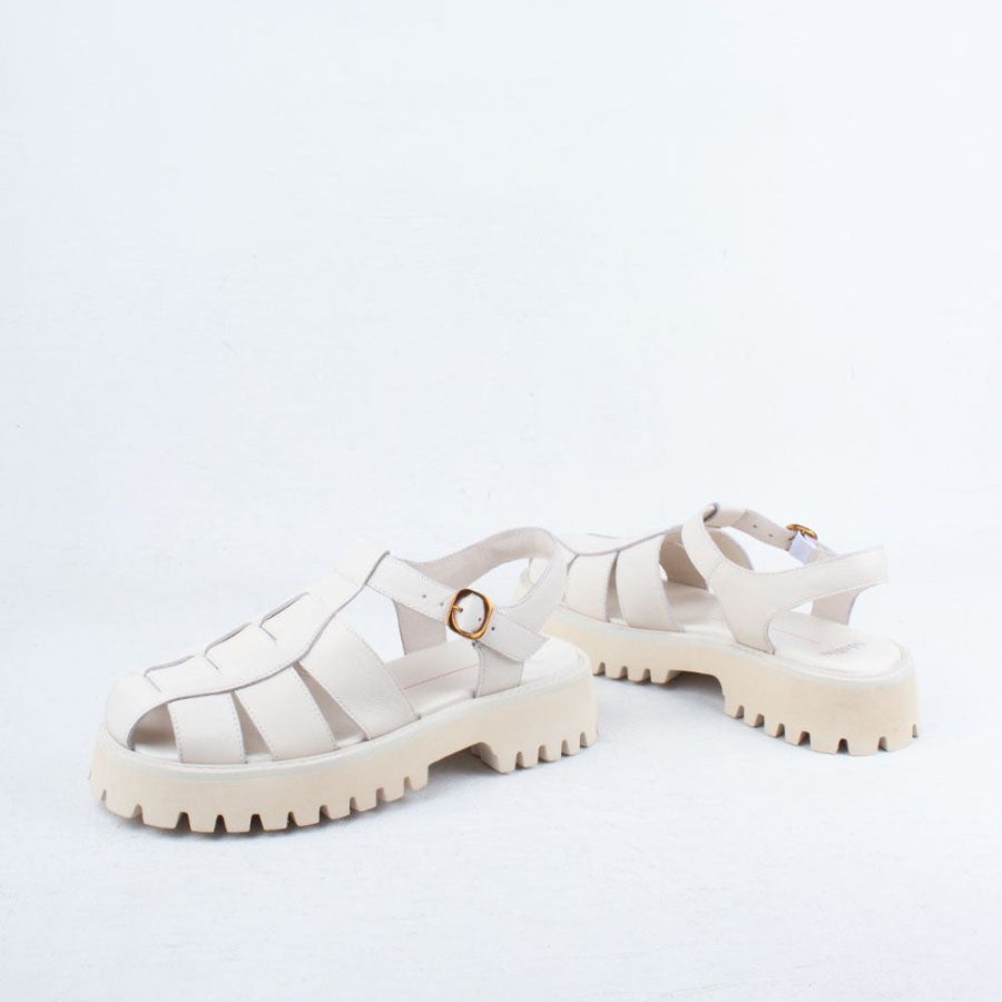 Women Mollini Flat | Skout Sandal Cream