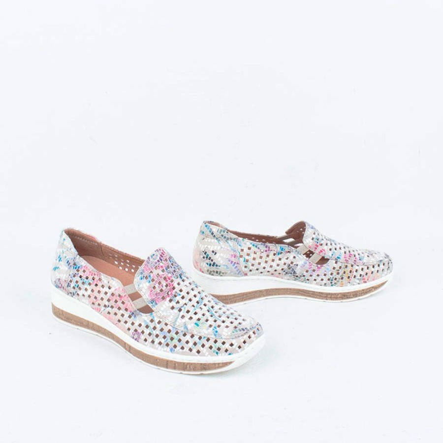 Women Cassini Slip On | Monkey Slip On Mist Multi