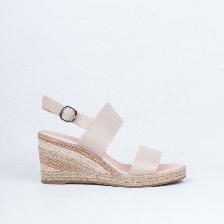 Women Django & Juliette Wedge | Pama Wedge Sandal Almond