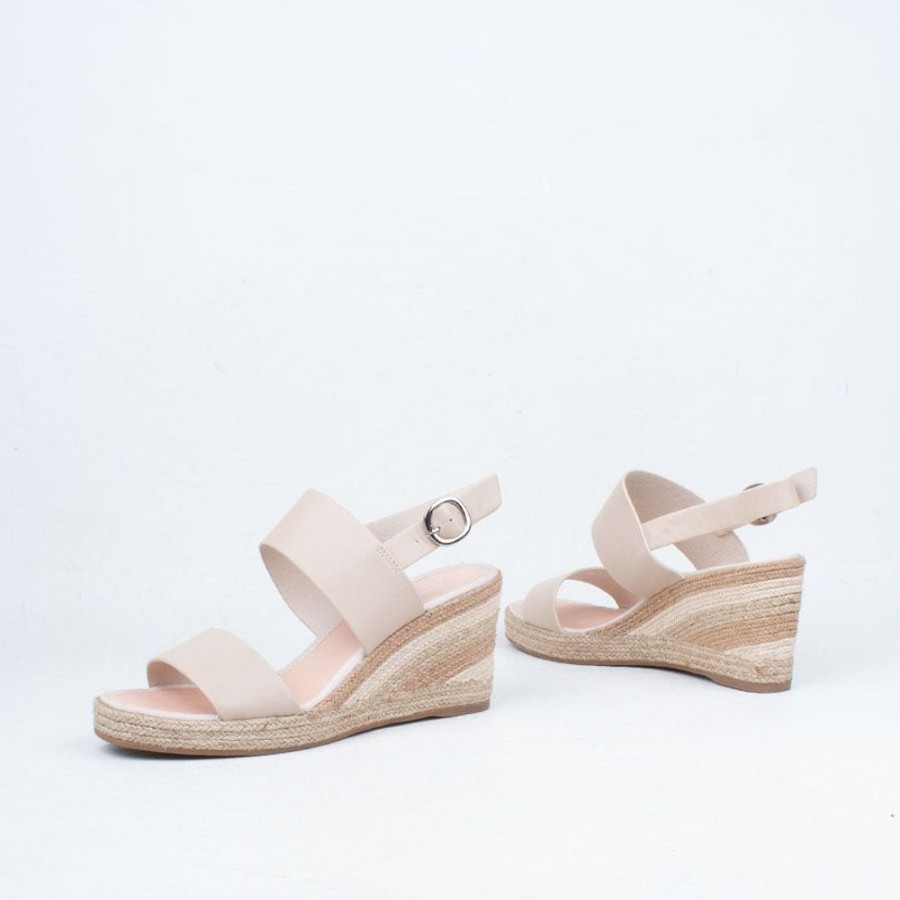 Women Django & Juliette Wedge | Pama Wedge Sandal Almond