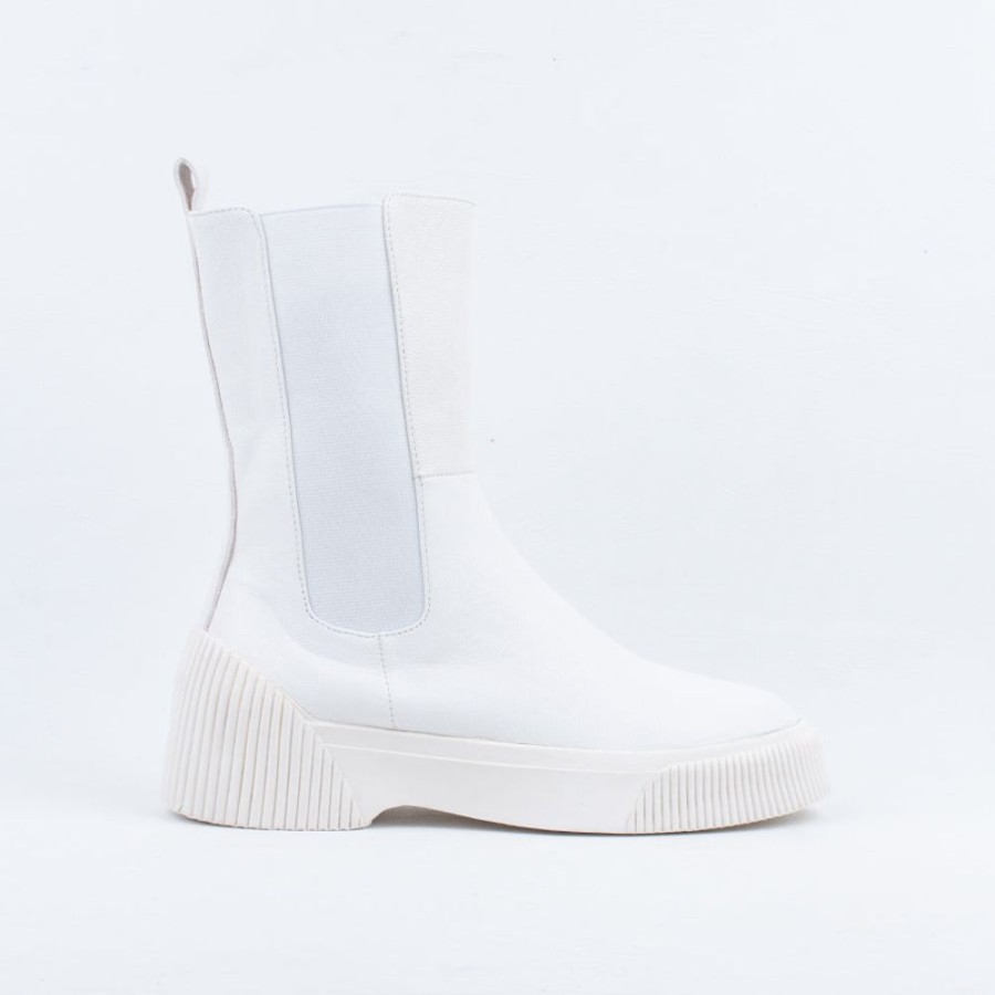 Women Minx Combat | Bailey Ankle Boot Winter White