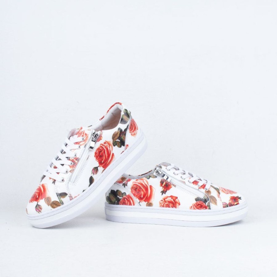 Women Alfie and Evie Lace Up | Posey Sneaker Floral