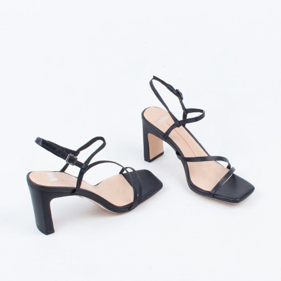 Women Mollini Strappy | Fayee Heel Black