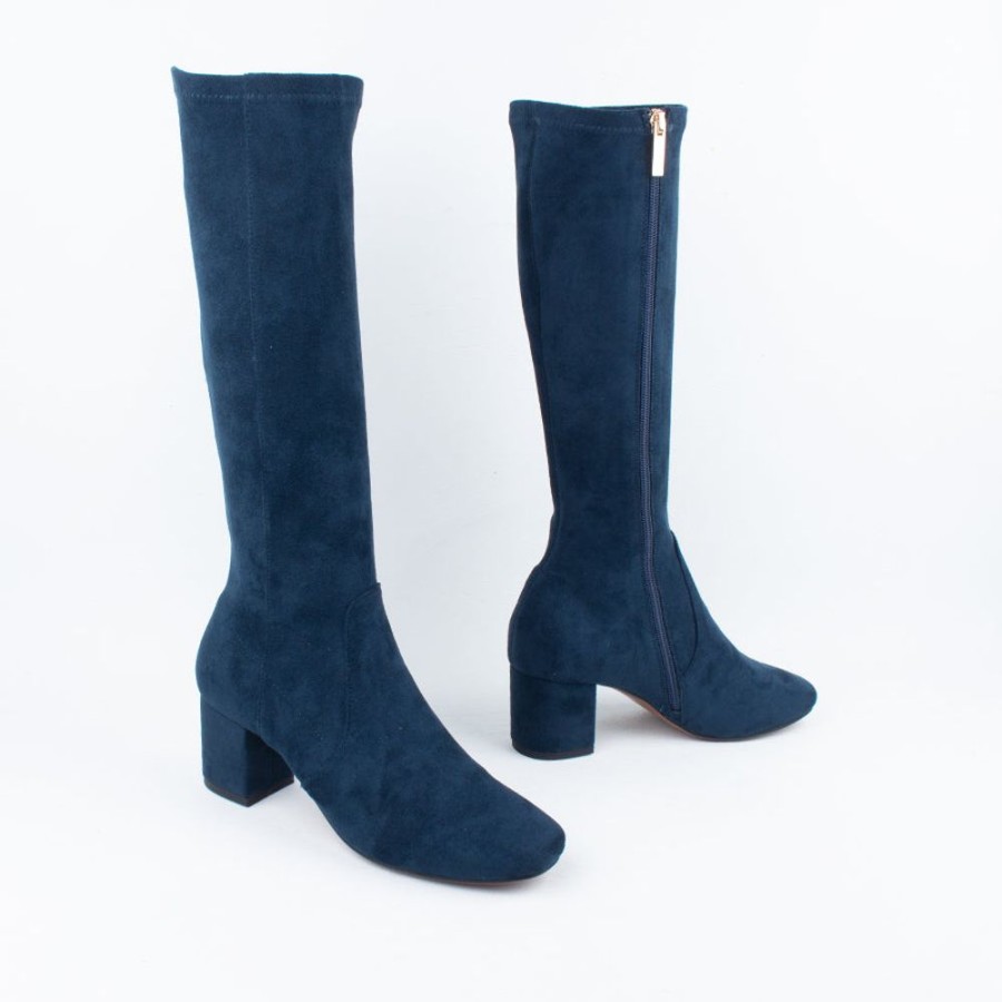 Women Mollini Long Boots | Celam Boot Navy