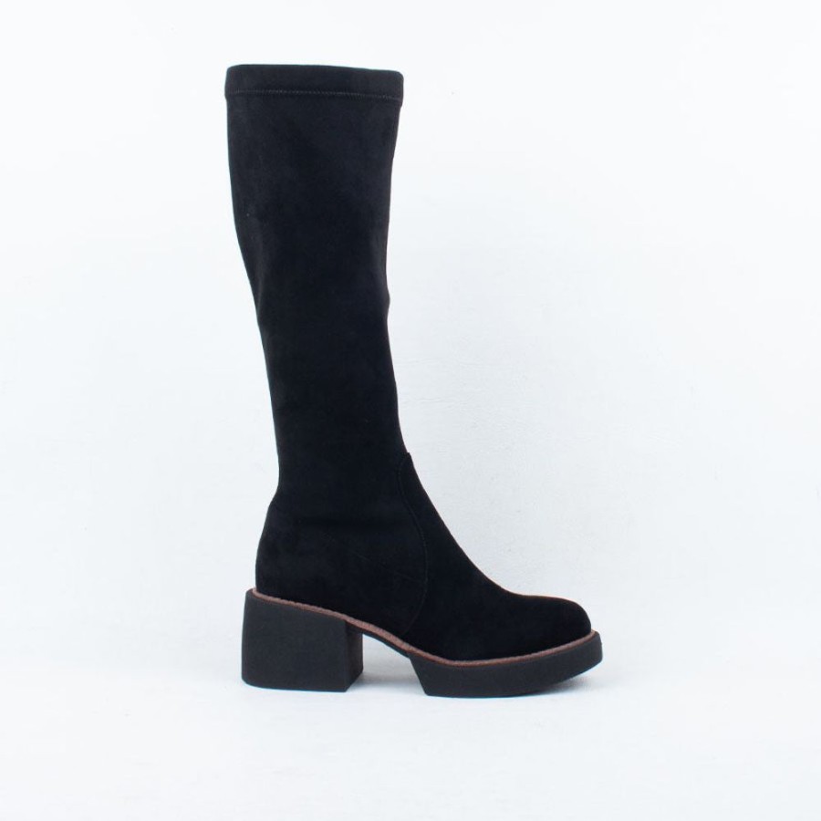 Women Bresley Long Boots | Pooch Knee Boot Black