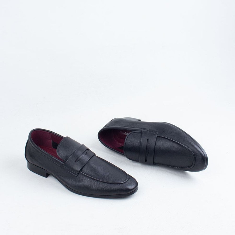 Men Julius Marlow Slip On | Lax Loafer Black