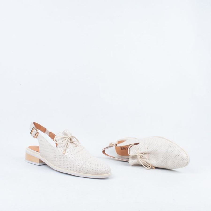 Women Belle Scarpe Slingbacks | Raid Slingback Cream Perf