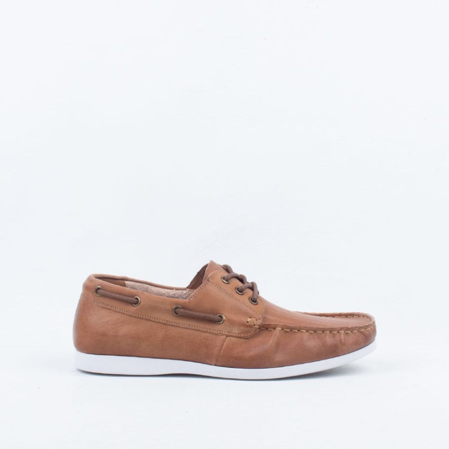 Men Julius Marlow Lace Up | Lateral Boat Shoe