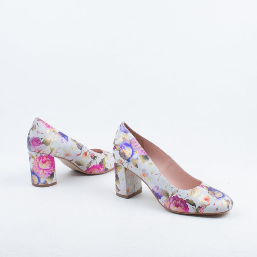 Women Tamara London Pump | Buzz Heel White Garden