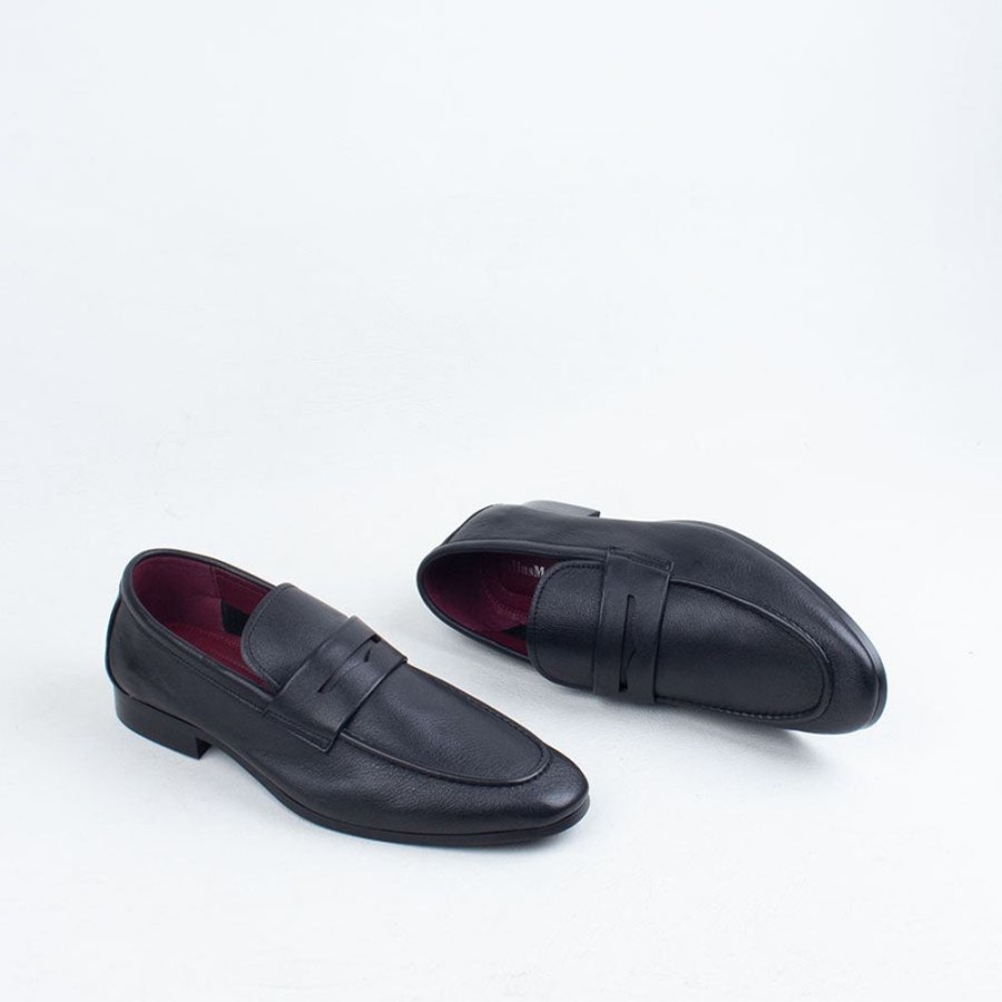 Men Julius Marlow Dress Shoes | Lax Loafer Black