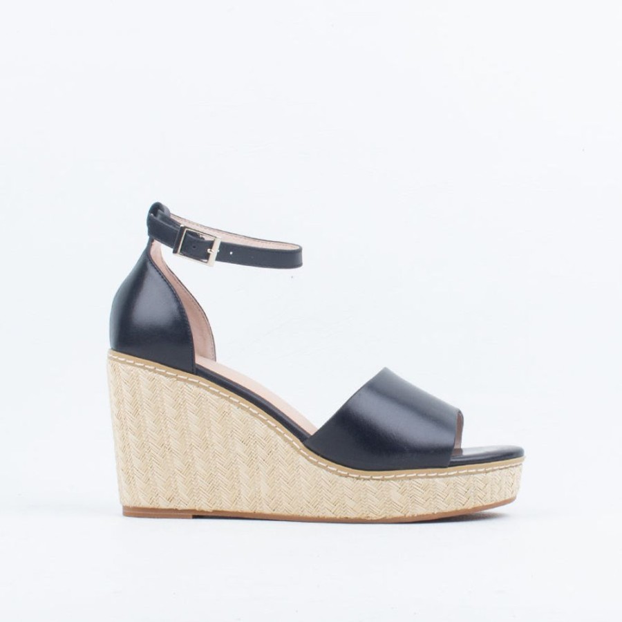 Women Nude Footwear Wedge | Tilley Wedge Black