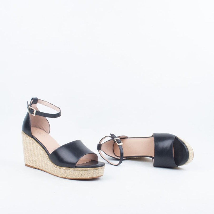 Women Nude Footwear Wedge | Tilley Wedge Black