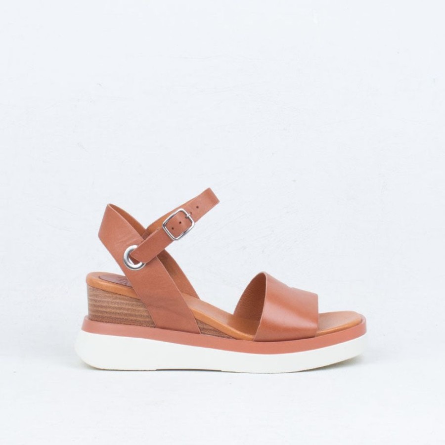 Women EOS Wedge | Saskia Wedge Sandal Tan