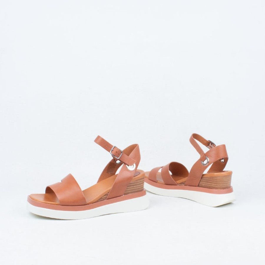 Women EOS Wedge | Saskia Wedge Sandal Tan