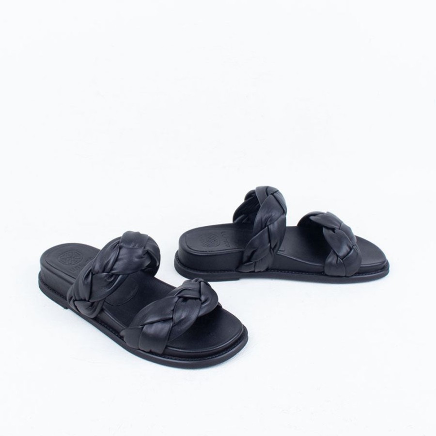 Women Unisa - Spain Flat | Cloc Slide Black