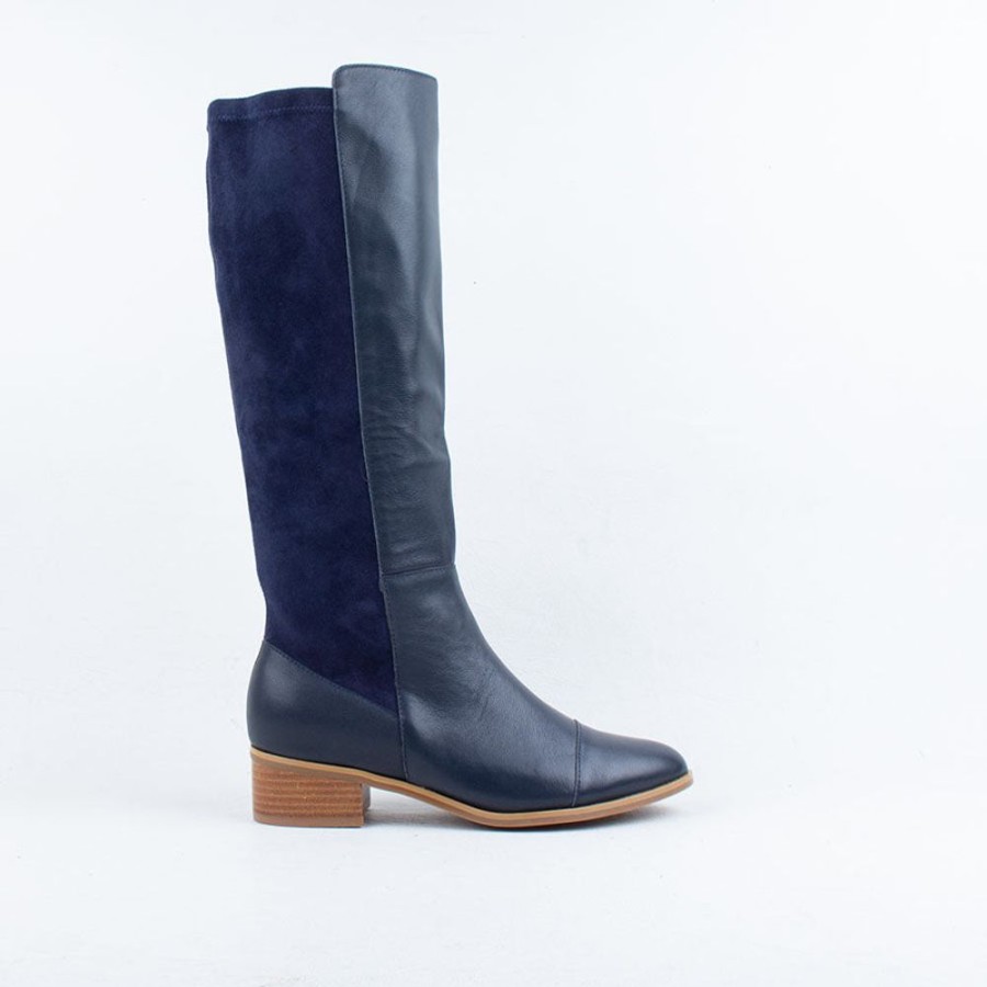 Women Minx Long Boots | Gemma Knee Boot Navy