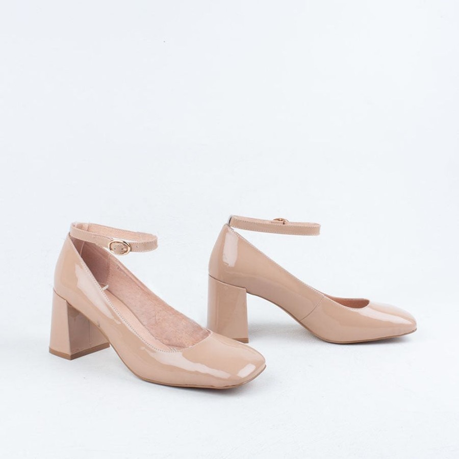 Women Mollini Pump | Tender Heel Nude Patent