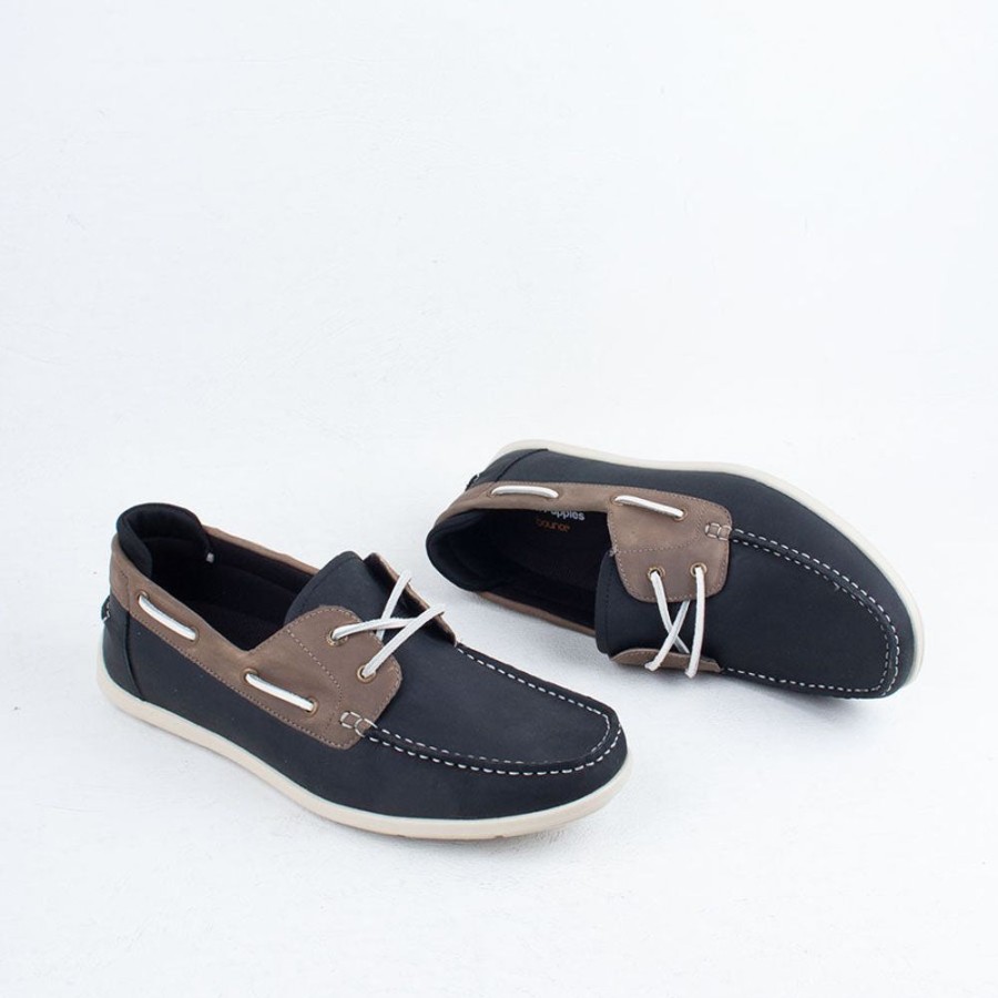 Men Hush Puppies Lace Up | Flood Boat Shoe